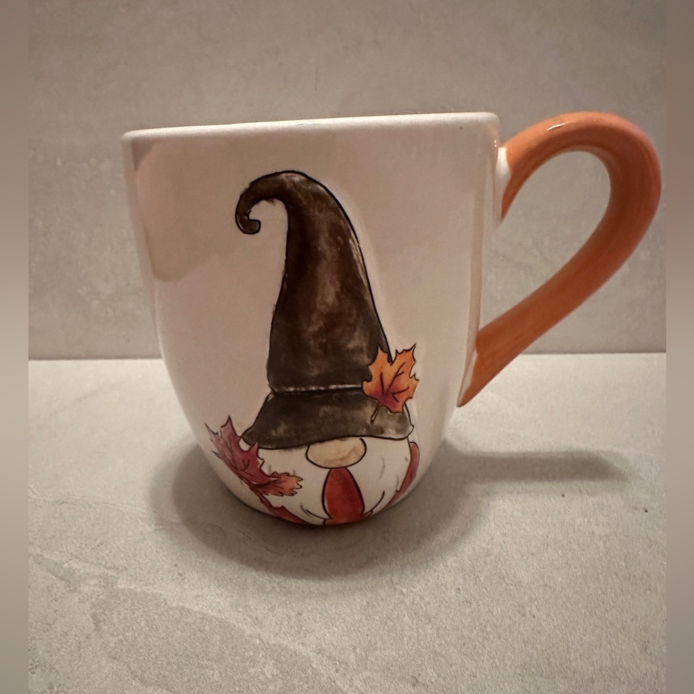 Thanksgiving Gnome Mug Raised Design Autumn Fall Coffee Cup Harvest Decor